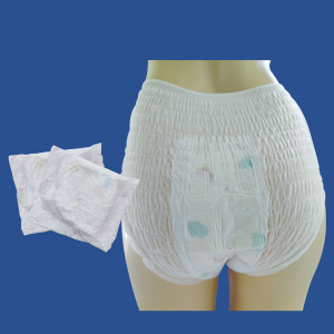 Soft female disposable menstrual pants