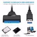 USB 3.0 SATA 3 Cable Sata to USB Adapter Up to 6 Gbps Support 2.5 Inches External SSD HDD Hard Drive 22 Pin Sata III Cable