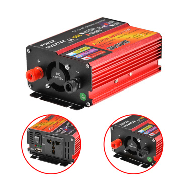 Solar Inverter 12V 220V 3000W Peak Voltage Converter Transformer DC 12V&24V 48V&60V To AC 110V/220V Auto Adapt Inversor