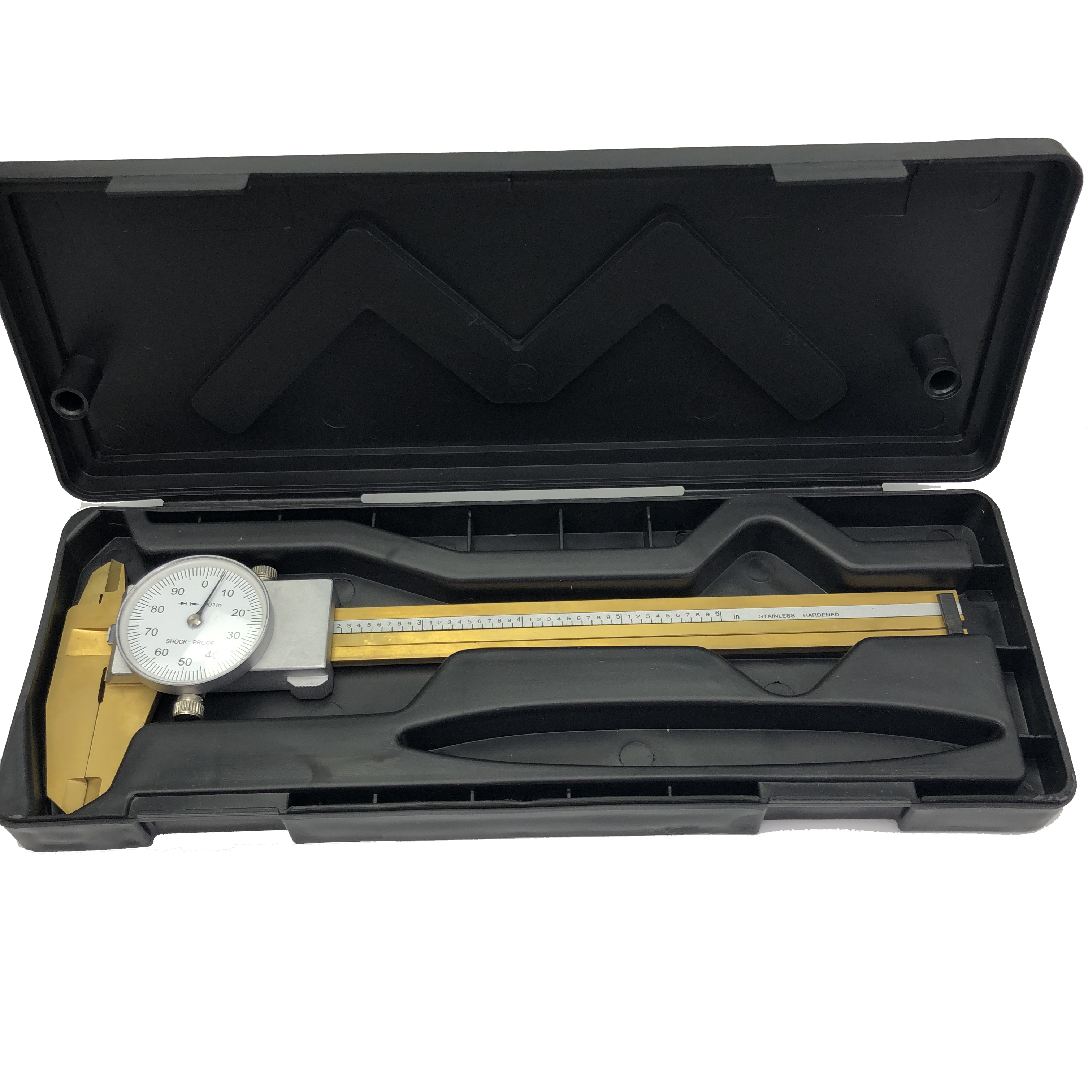 Inch Gauge Measuring Tool Dial Caliper 0-6" 0.001" Shock-proof Stainless Steel Precision Vernier Caliper