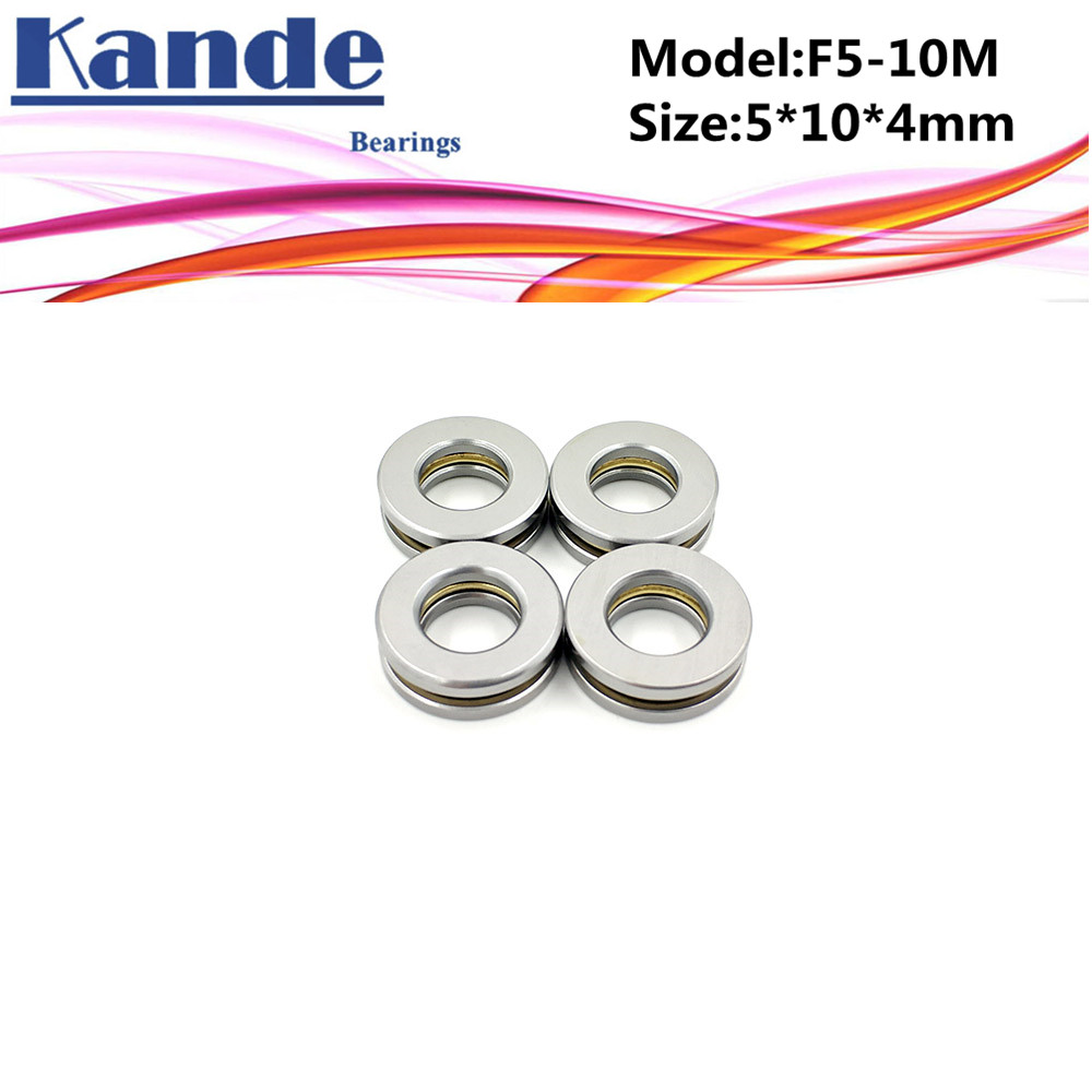 4pcs F5-10M 5x 10 x 4mm F5-10 high quality Miniature planar bearing 5x10x4 mm Axial Ball Thrust Bearing