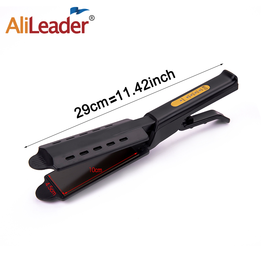 Alileader Cheaper Flat Iron Hair Straightener Electronic Steam Hair Straightening Irons Ceramic Vapor Salon Hair Straightner