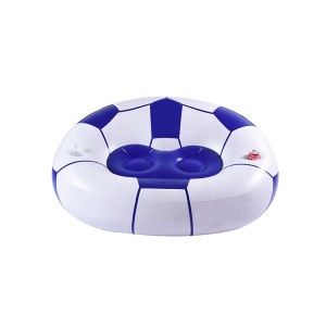 Inflatable Football sofa chair soft drink holder