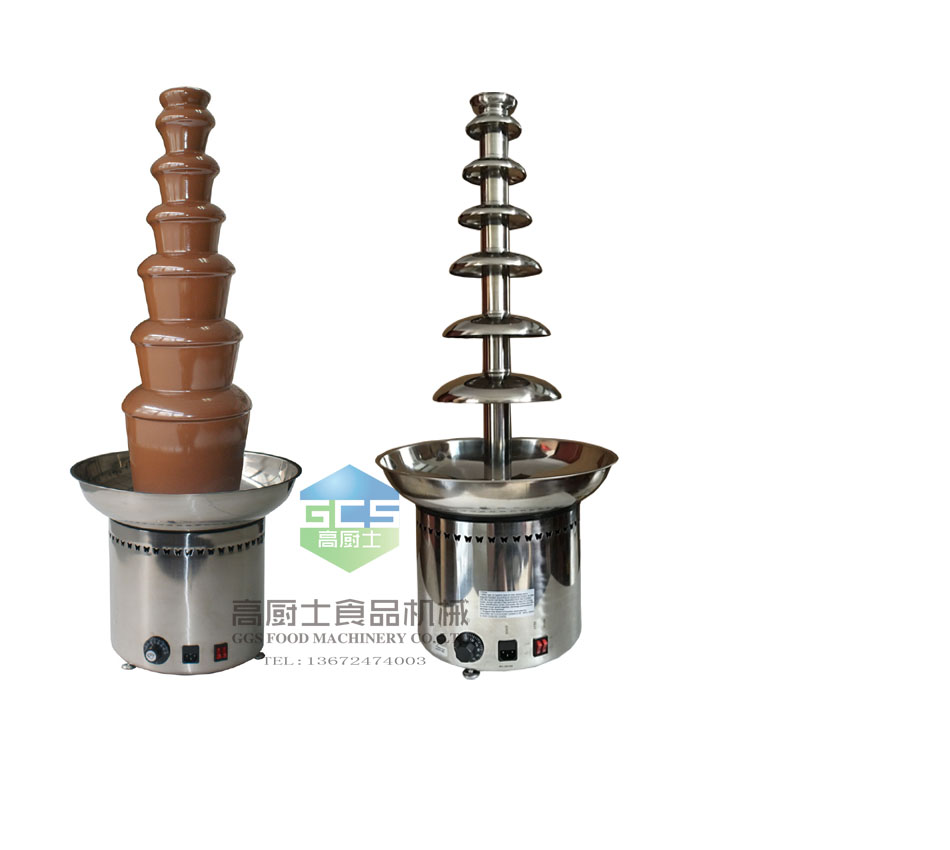 Free Shipping 1030mm Commercial 7 Tier Chocolate Fountain Machine With CE Approve Chocolate Melting Machine