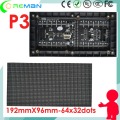 spanish aliexpressled panel module p3 96mmx192mm 32x64 dot matrix led / SMD2121 rgb rental die casting cabinet led module p2.5