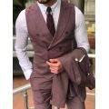 Beach Mens Suits Two Button Peaked Lapel Groom Wear Wedding Tuxedos Formal Prom Cocktail Best Man Blazer Suit (Jacket+Pants)