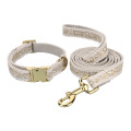 Elegant White Lace Metal Buckle Dog leash Collar