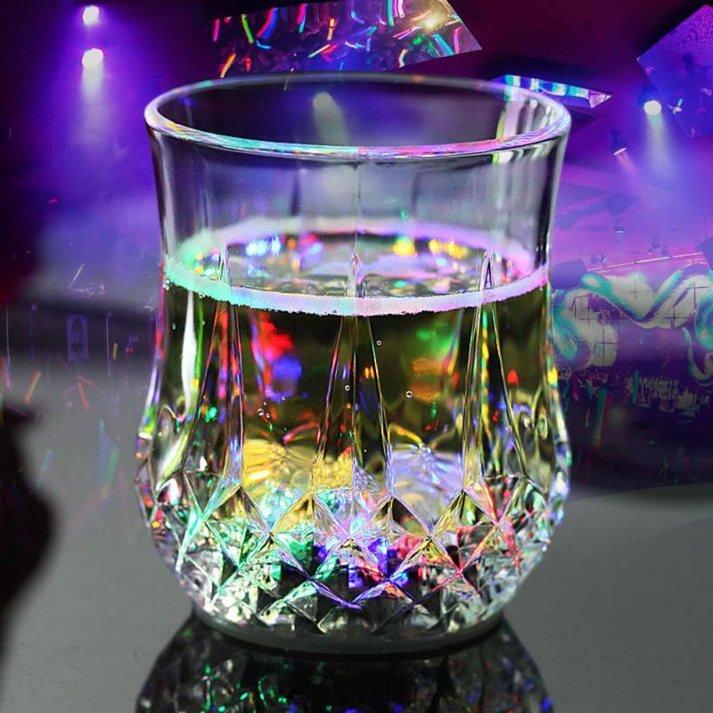 LED Auto Flashing Cup Wine Beer Glass Whisky Drink Cup For Party Bar Halloween Drinkware Mugs Kitchen Tools