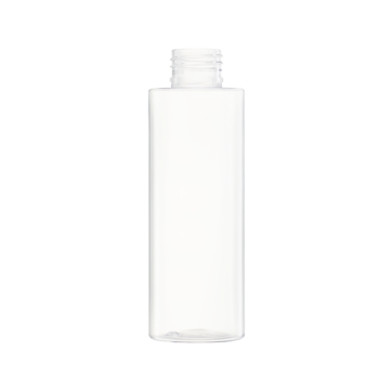 120 ML/4 OZ Clear Cylinder Round PET Bottle With 24/410 Neck
