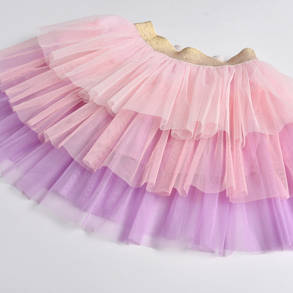 VIKITA Girls Tutu Cake Skirt Kids Dance Mini Skirt Girls Princess Ball Gown Kids Multilayer Tulle Skirts Children Clothing