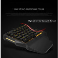 One-handed Gaming Keyboard Ergonomic Universal Wired USB LED Backlight 35 Keys Home Office Mobile Phone Keypad Keyboard