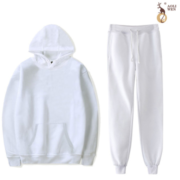 Aoliwen brand Tracksuit Men Sets Winter Hoodies Pants 2 Piece Set Fashion Hoody Men Sweatshirt Sport Joggers Sweatpants Suit