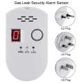 BRJ-502D LCD LPG LNG Coal Natural Gas Leak Security Alarm Sensor Warning Detector AC100V-AC240V Digital Display Gas Detector