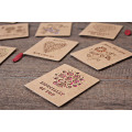 Free ship!1lot=48pc!Small hollow kraft paper cards / birthday / holiday greeting card / Valentine cards with paper envelope