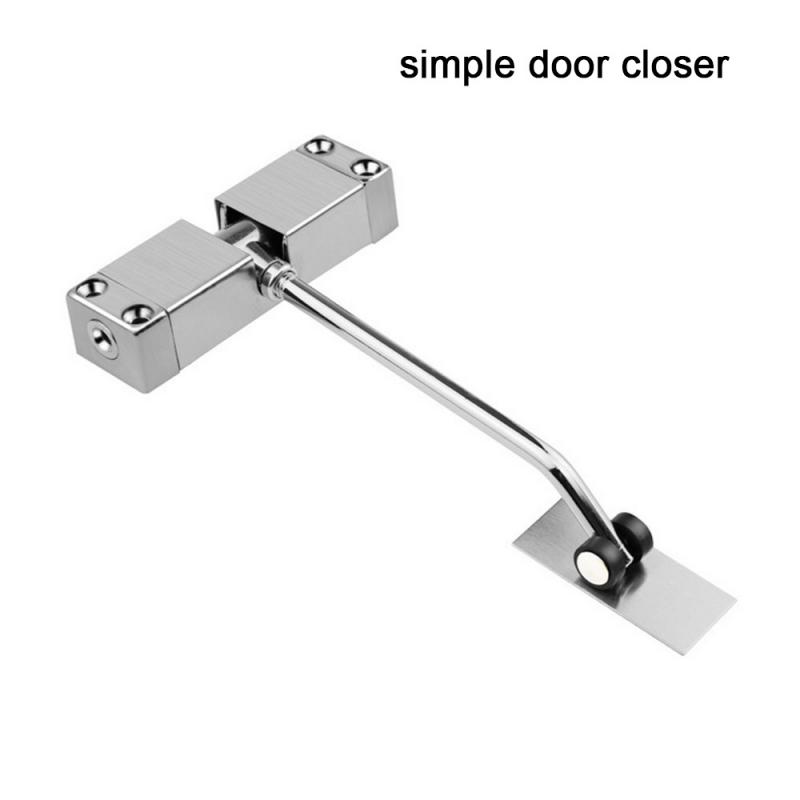 Brand New Stainless Steel Durable Automatic Mounted Spring Door Closer Adjustable Surface Door Closer