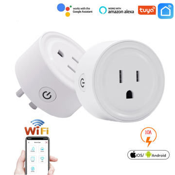 10A Smart Plug Socket US Power Smart Socket Monitor Timing Function Tuya SmartLife APP Control Works With Alexa Google Home