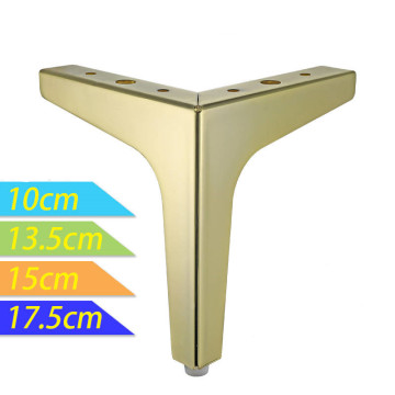 4pcs Metal Furniture Legs Square Cabinet Sofa Support Foot Golden for Bed Riser Metal Table Legs Furniture Accessories