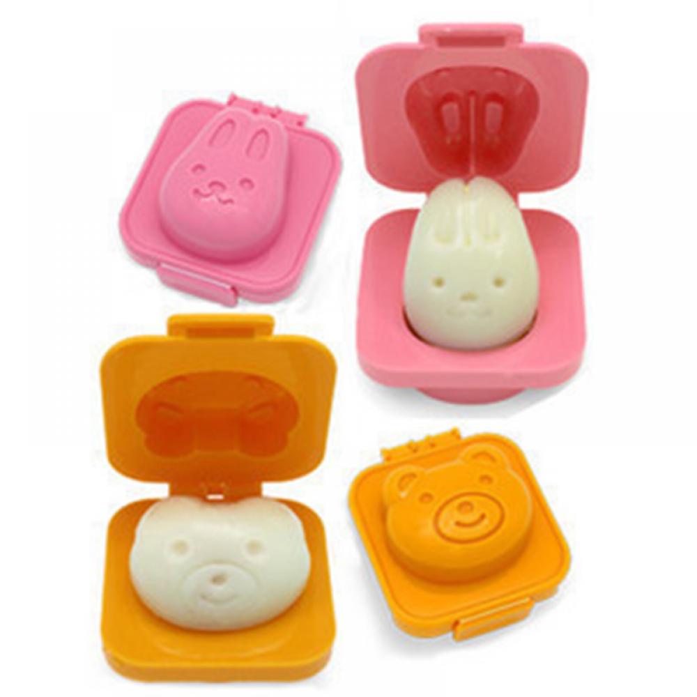 2pcs DIY Cooking Tools Bear Pentagram Rabbit Heart Boiled Egg Sushi Rice Bento Maker Sandwich Cutter Decorating Mould