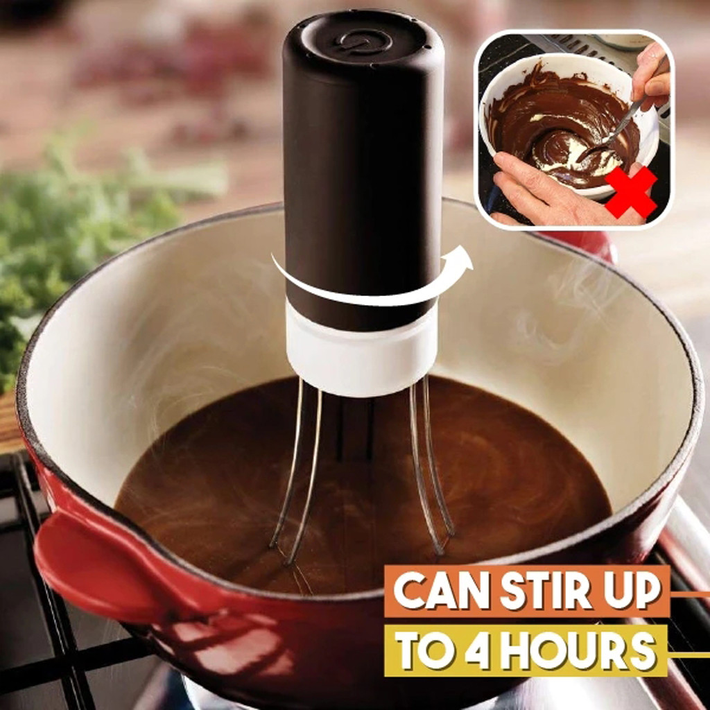 Automatic Hands Free Paste Robotic Cordless Stirrer / Stir Soup Chocolate Mar#30