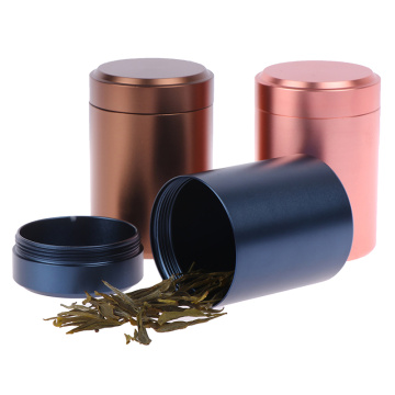 Metal Aluminum Sealed Cans Mini Tea Can Portable Small Travel Sealed Tea Caddy Airtight Smell Proof Container Stash Jar
