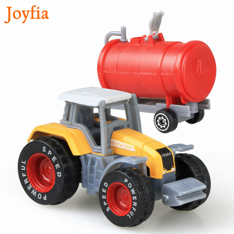 4pcs/Lots Farm Vehicles Mini Car Model Engineering Car Model Tractor Engineering Car Tractor Toy Truck Model Toys For Children