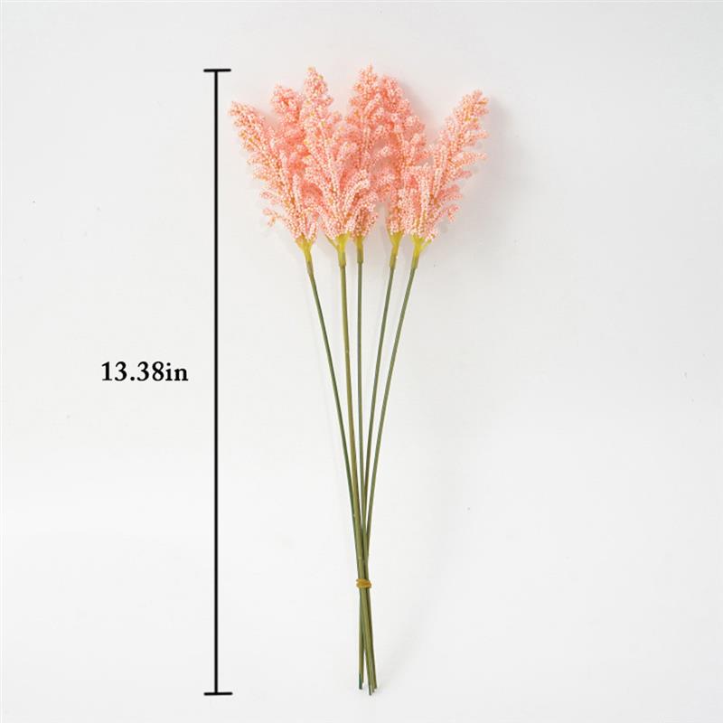 6pcs Artificial Wheat Ear Flower Artificial Flowers for Wedding Party Decoration DIY Craft Scrapbook Home Decor Wheat Bouquet