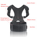 Magnetic Posture Corrector Adjustable Shoulder Back Support Belt Neoprene Corset Brace Lumbar Strap for Men Women S-4XL