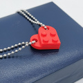 Brick heart necklace for women men egirl eboy couples valentine day gift harajuku style puzzle friendship bff necklace with logo