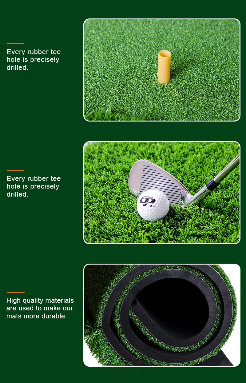 Premium Artificial Turf for Golf Driving Range Long and Short Grass Practice Mat with Rubber Foam Padding Golf Training Aids3
