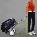 Lightweight Foldable Golf Cart Aluminium Alloy Trolley With Brake Adjustable Push Pull Golf Cart Golf Bag Carrier M2203