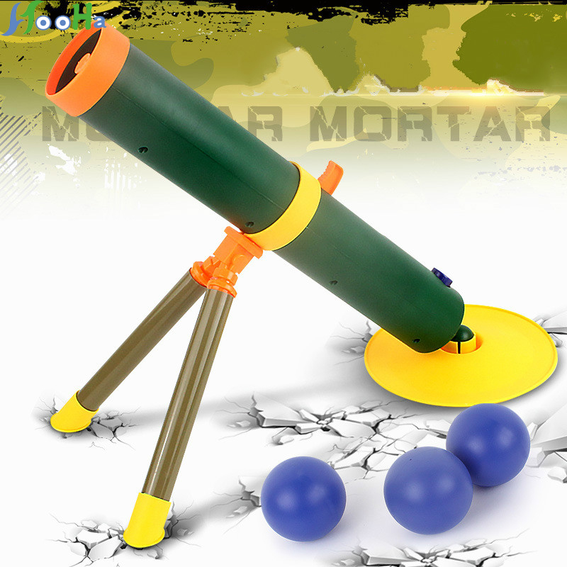 Water Shot Gun Mortar Weapon Electric Launch Soft Rocket Gun Toy Gun Mortar Colors Are Sent Randomly Children Birthday Gifts