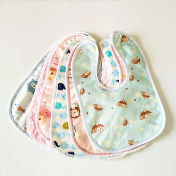 1pc Waterproof Baby Bibs Double Layers Cotton Bib Burp Cloths Boys Girls Babador Bandana Saliva Towel Baby Feeding Accessories