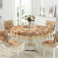 Round Tablecloth Pastoral table cover Dining table cloths Turntable Folding Home Embroidery lace flower house towel chair cover