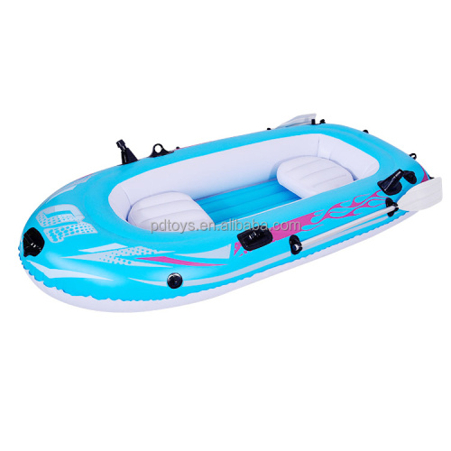 Custom Blue PVC Aayak 3 Person Inflatable Boat for Sale, Offer Custom Blue PVC Aayak 3 Person Inflatable Boat