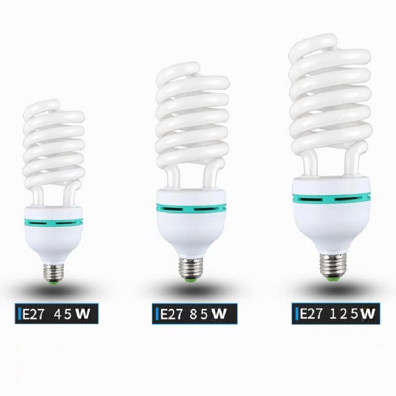 E27 85W/125W Energy-saving Smart Large Spiral Fluorescent Day Light Bulbs Lamp Home Radiation High Light Efficiency