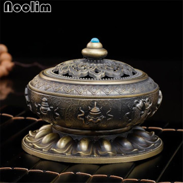 Nepal Style Alloy Coil Incense Burner Creative Incense Holder Aromatherapy Furnace Home Room Decor Crafts Ornaments