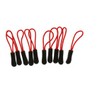 100 Pieces Zipper Extension Pulls, Red, Nylon Cord Zipper Replacement Tag