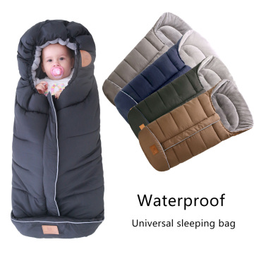 Baby Sleeping Bags Envelopes Winter Thick Warm Sleepsacks Waterproof Sleepsack For Baby Stroller Infant Footmuff Wheelchair