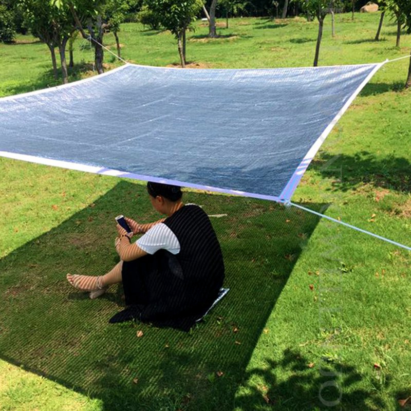 NNW Aluminum Foil Reflected Anti-UV Sunshade Net 75% Sun Shading Rate for Outdoor Car Plants Sunblock Thermal Insulation