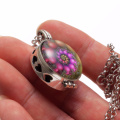 Mixed Patterns Aroma Diffuser Necklace Open Antique Vintage Locket Pendant Perfume Essential Oil Aromatherapy Necklace With Pads