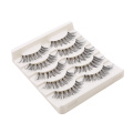 5Pair/Box Eyelashes 3D Artificial Fiber Long Lasting Lashes Women Volume Eyelashes Extension False Eyelashes