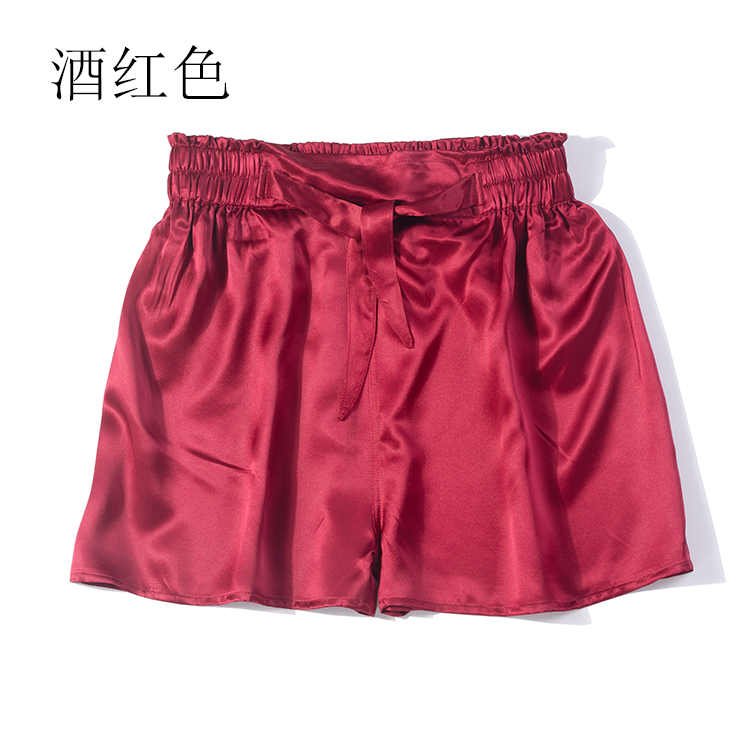 100% Real Silk Heavy Silk Women's Shorts solid colors belted waist in 5 colors one size JN432