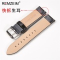 New Oil Wax Genuine Leather Watchbands 18mm 20mm 22mm Quick Release Watch Straps Smart Watch Band Watch Accessories