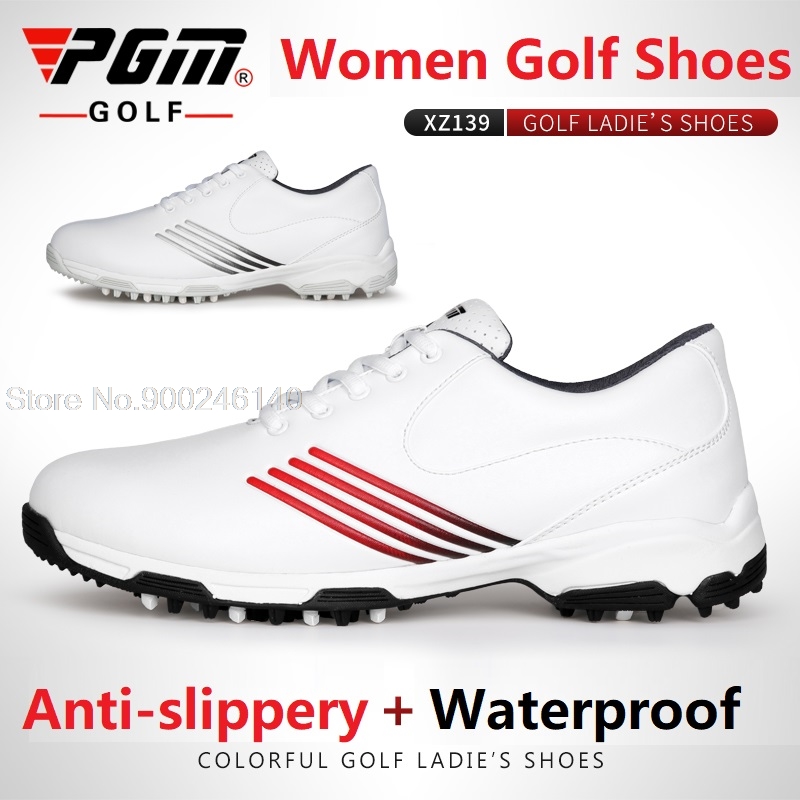 PGM Golf Shoes For Woman Waterproof Sports Shoes Lady Breathable Golf Sneakers Anti-slip Shockproof Golfer Gift Sneakers