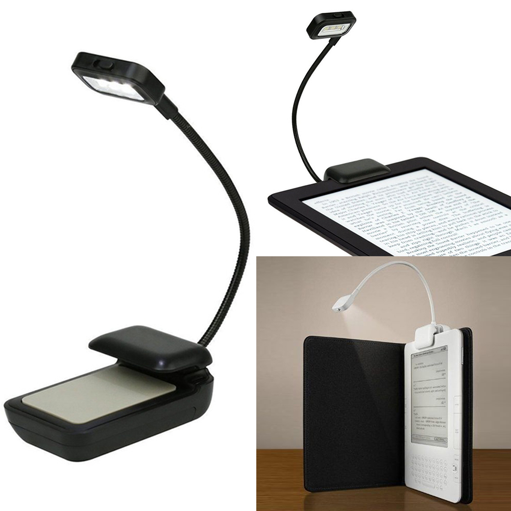 Portable lamp 0.5W Flexible Mini Clip On Reading Light Reading Lamp Kindle/eBook Readers/ PDAs