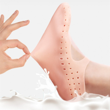 2 Pcs Silicone Insole Gel Sock Foot Care Tool Feet Protector Pain Relief Crack Prevention Moisturize Dead Skin Removal Sock