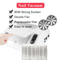 5 In 1 Nail Art Equipment With Nail Lamp Nail Vacuum Cleaner Nail Drill Machine For Manicure Nail Salon or Personal Use