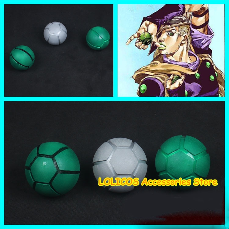 Anime JoJo's Bizarre Adventure Run Gyro Zeppeli Iron Steel Ball Ruimones Cosplay Costume Acrylic EVA Props Game Accessories Gift