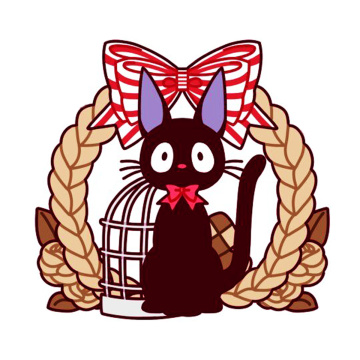 JiJi Black Cat Kiki's Delivery Service hard enamel pin badge brooch