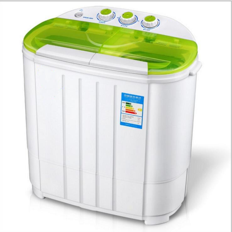 3.6kg Double Barrel Mini Washing Machine Small Semi-Automatic Parallel Bars Household Maternal and Child Washing